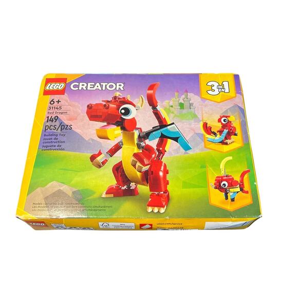 LEGO CREATOR: Red Dragon - Kit 31145 - 3 In 1 Builds! Damaged Box - Picture 1 of 4